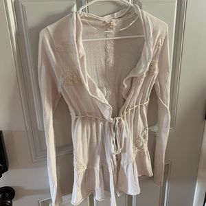 White Ribbon Sweater